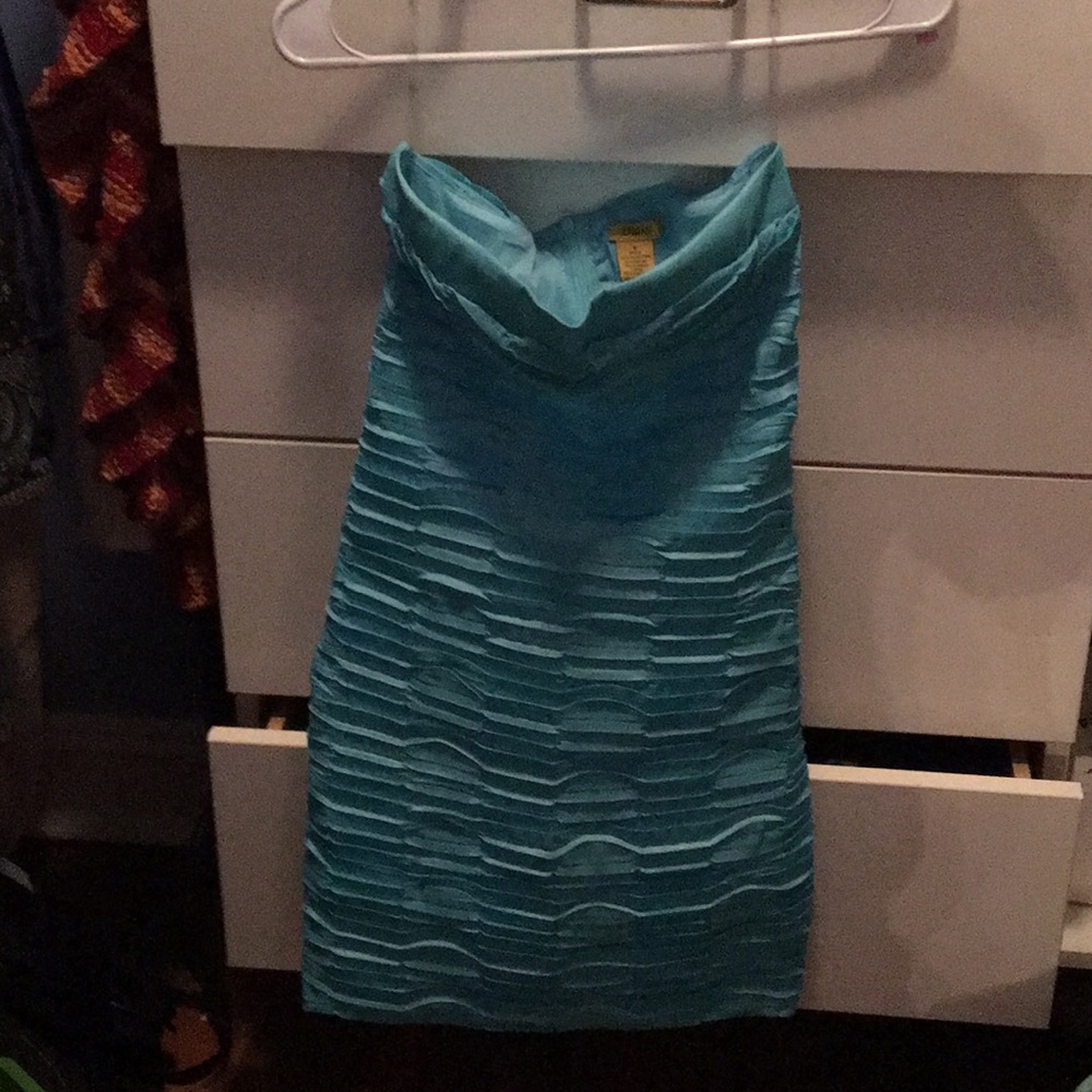 Bright blue women’s dress